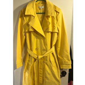New York & Company yellow peacoat